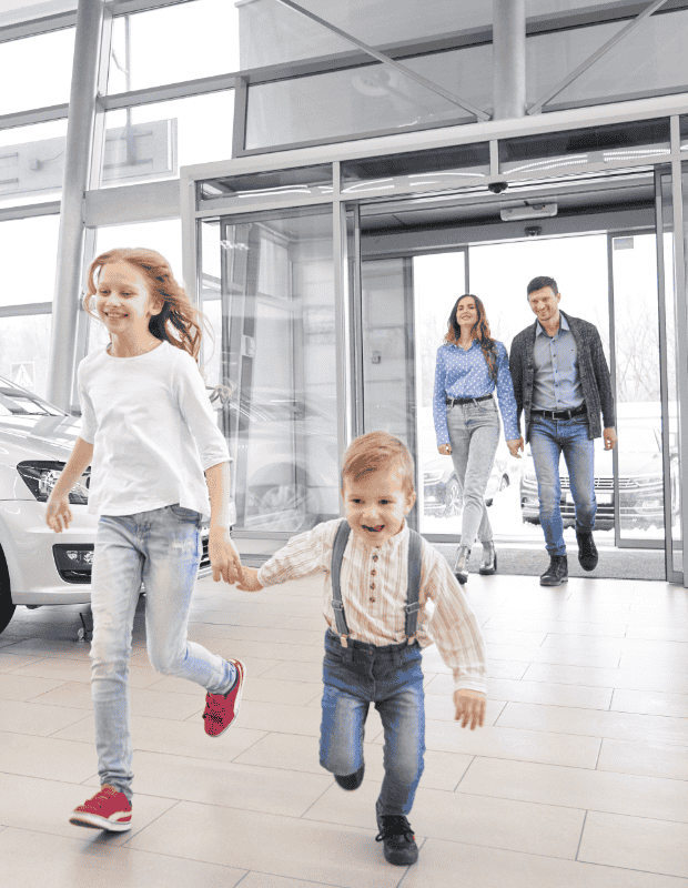 Family buying car